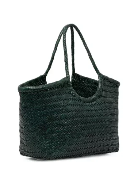 Geantă shopper Dragon Diffusion din piele verde