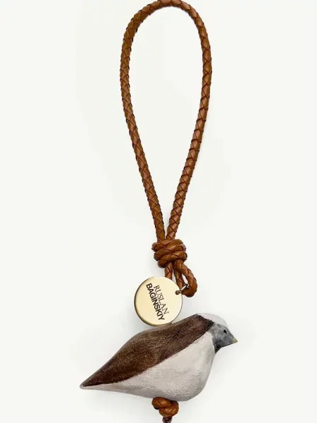 RUSLAN BAGINSKIY přívěsek Ruslan Baginskiy Bag Charm: Sparrow béžový
