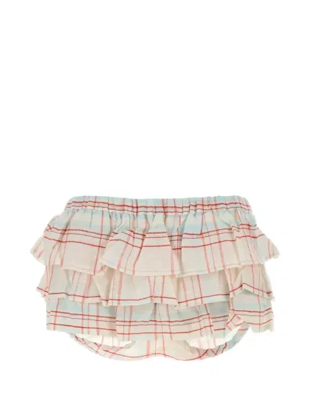 Pantaloni scurți Gimaguas în carouri cu volane