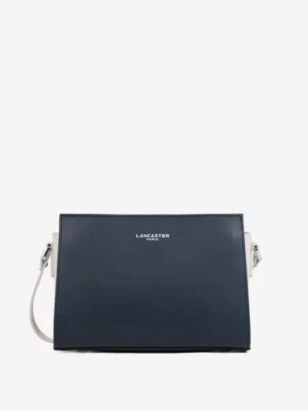 LANCASTER Paris Geantă de umăr Lancaster Sac trotteur Zippée S Smooth Bleu Foncé Ecru' albastru
