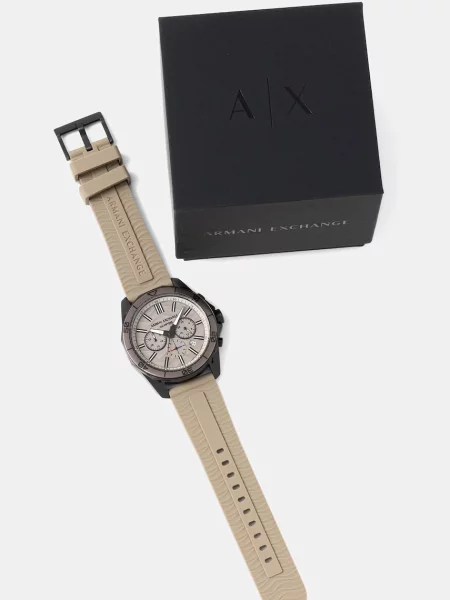 Armani Exchange Zegarek Spencer Szary beżowy