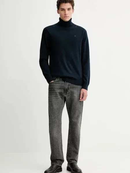 Шерстяная водолазка G-star синяя