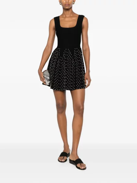 Rochie Sandro cu perle tricotate negru