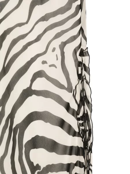 Fustă midi Iro cu imagine cu model zebră