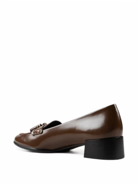 Pantofi loafer Tory Burch din piele maro