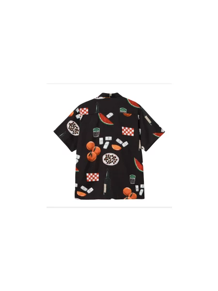 Carhartt WIP S/S Isis Maria Dinner Shirt Mężczyźni Koszula Carhartt WIP Size: L czarny
