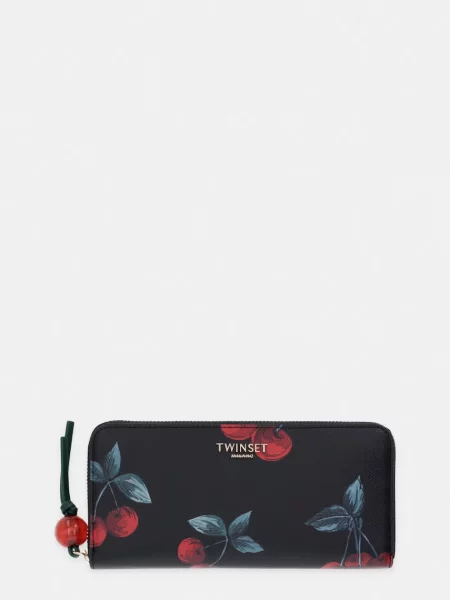 Portofel Twinset din piele negru