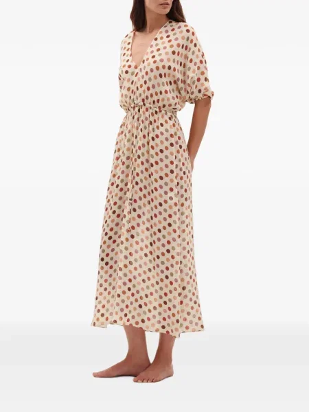 Rochie midi Eres cu buline cu cordon