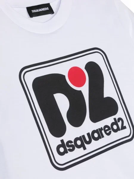 Koszulka dziecięca Dsquared2 biała