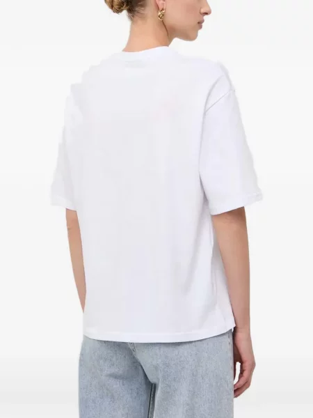 Tricou La Mania cu imagine alb