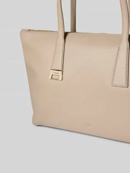 Torba shopper z detal z logo model OLIVIA' Furla