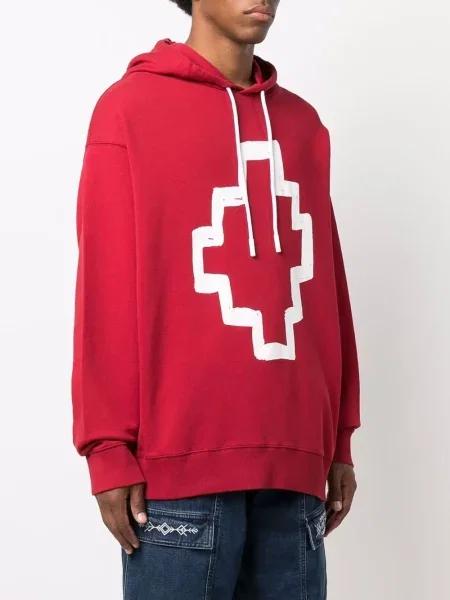 Mikina s kapucí Marcelo Burlon County Of Milan červená