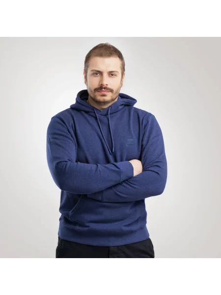 Bluza z kapturem Hugo Boss niebieska