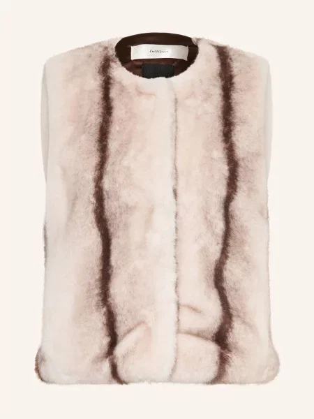 Inwear Vesta Z Umělé Kožešiny Zabelleiw krémová / tmavě hnědá