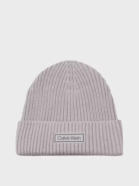 Шапка Calvin Klein чанки серая