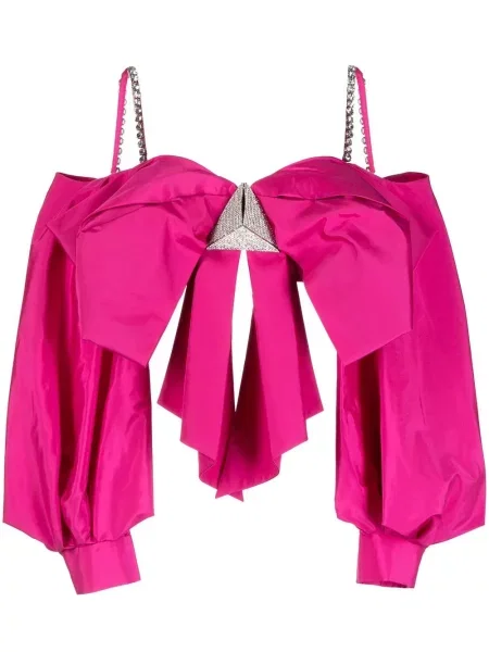 Bluzka Area z kokardką różowa