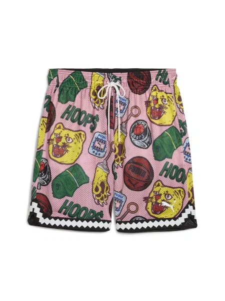 PUMA dwustronne szorty Commissioner Dylan 7" Czarny/Aop S czarne