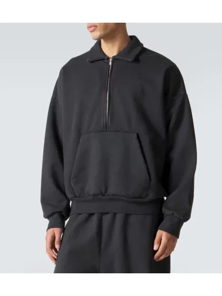Džerzej mikina na zips Fear Of God čierna