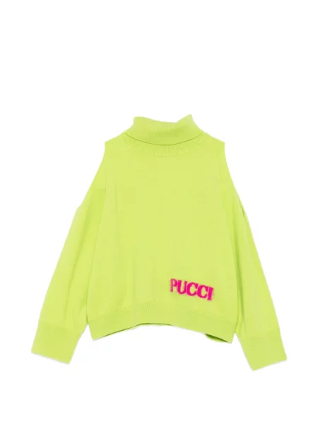 Sweter dziecięcy Pucci zielony
