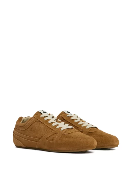 Sneakerși Isabel Marant din piele maro