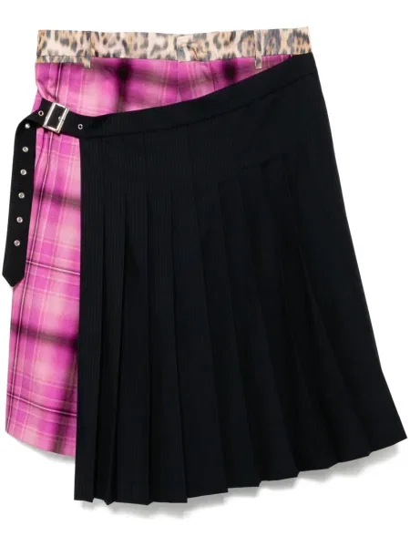 Szorty Charles Jeffrey Loverboy w kratkę fioletowe