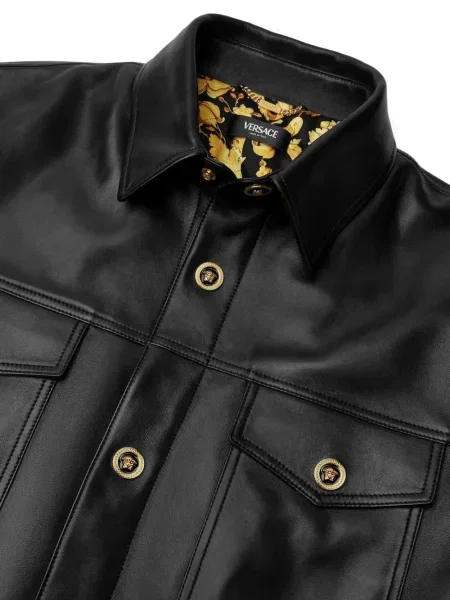 Geanta de piele Versace negru