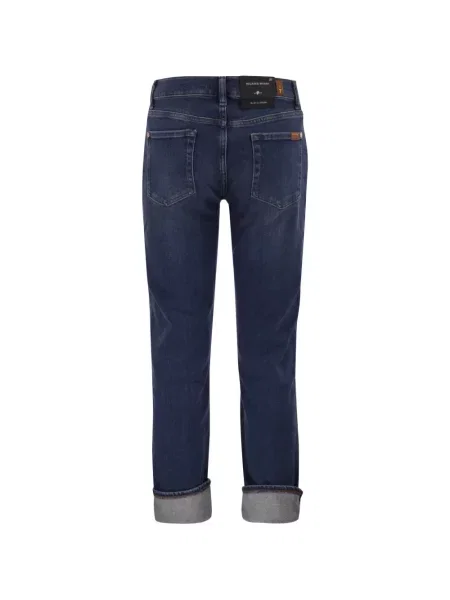 Слаб дънки skinny fit 7 For All Mankind синьо
