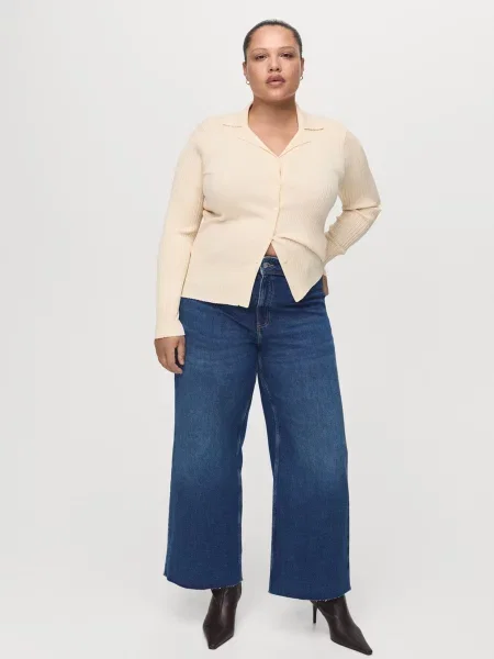 Широкі джинси MANGO синій