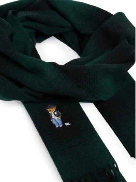 Polo Ralph Lauren šal za žene od vune zelena