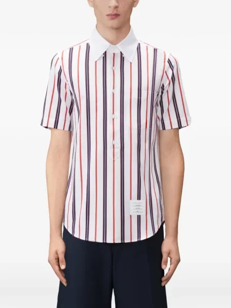Cămașă Thom Browne din poplin alb