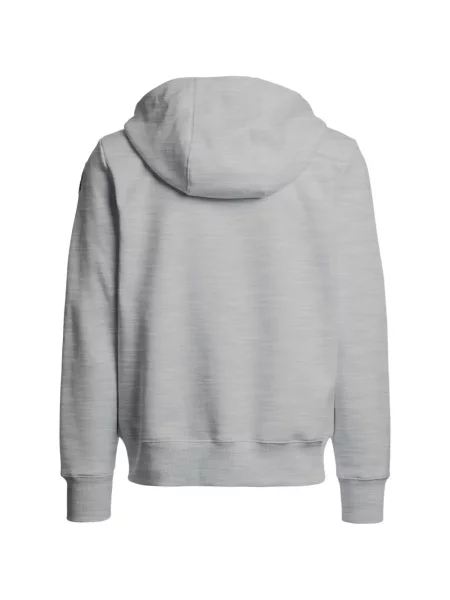 Majica s kapuljačom Parajumpers s autogramom siva