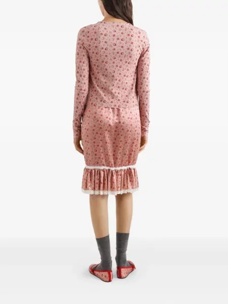 Top Dolce & Gabbana cu model floral cu imagine roz
