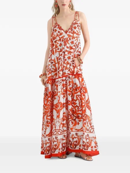 Lung rochie Dolce & Gabbana cu imagine alb
