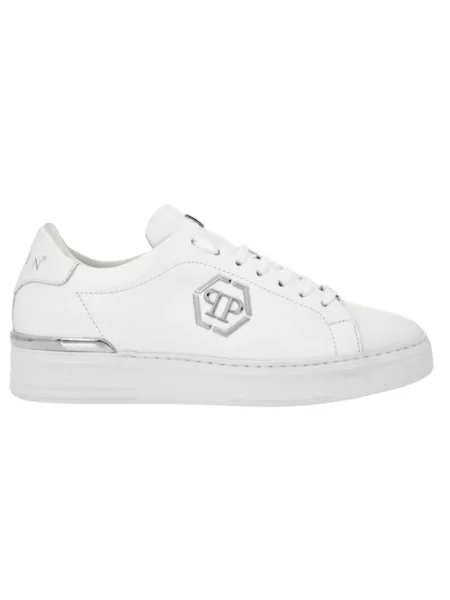 Sneakersy Philipp Plein skórzane białe