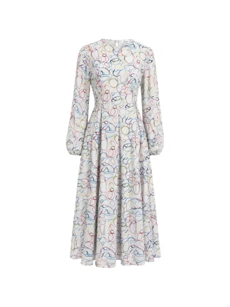 Rochie midi Baruni alb