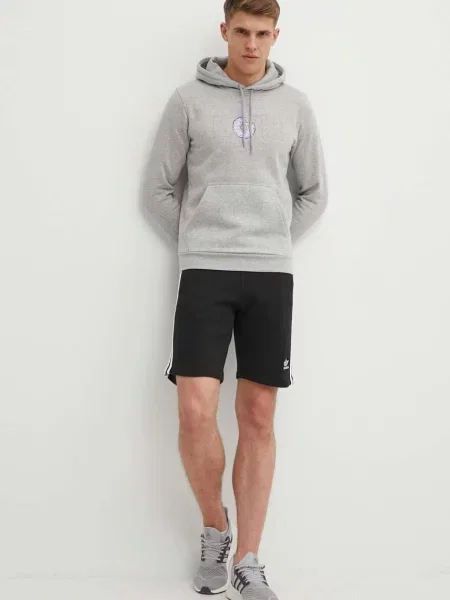 Dukserica adidas Originals za muškarce s kapuljačom siva