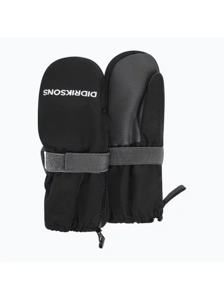 Mănuși de schi pentru copii Didriksons Biggles Zip Mitten 9 black negru