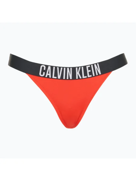 Calvin Klein fürdőruha alsó Intense Power brazil flamingó chili. Méret: S piros
