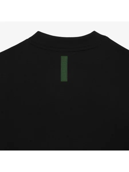 Lacoste Bluza Z Okrągłym Dekoltem I Kieszenią Kangurkową Z Mieszanki Bawełny czarna