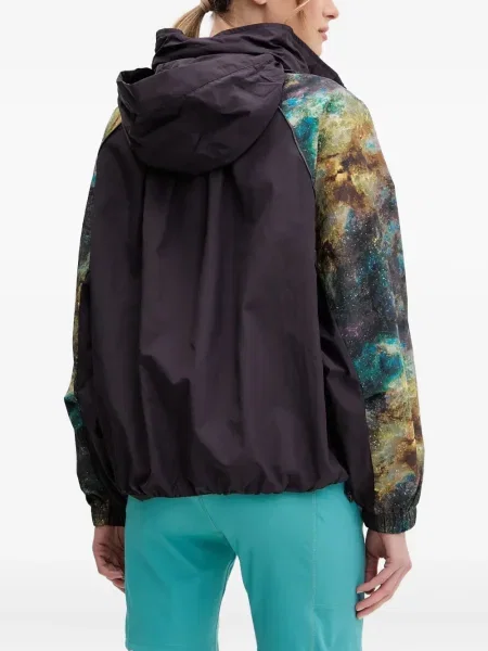 Кожени маратонки Adidas Terrex на райета с принт розово