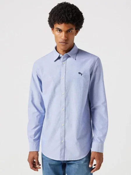 WRANGLER Cămașă LS SHIRT amestec albastru