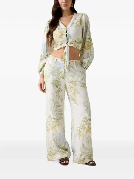 Pantaloni Guess de in cu imagine verde