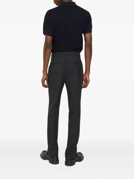 Pantaloni Burberry cu autograf gri