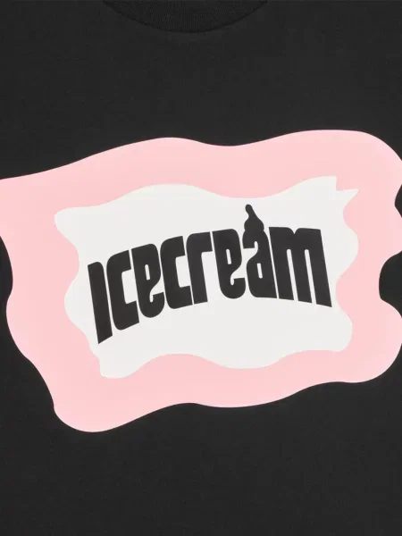 Tricou Icecream cu imagine negru