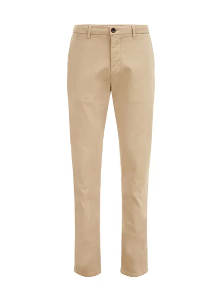WE Fashion Chino kalhoty béžová