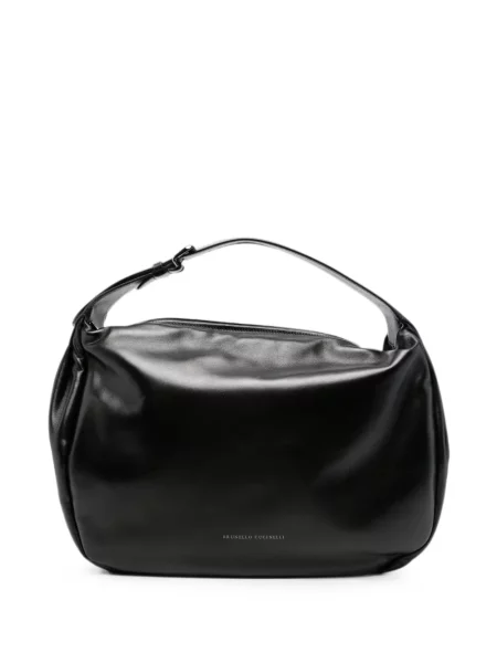 Geantă shopper Brunello Cucinelli cu imagine negru