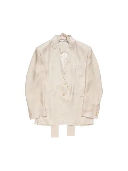 Marynarka Acne Studios jednorzędowa beżowa