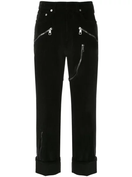 Pantaloni Neil Barrett de catifea cord negru