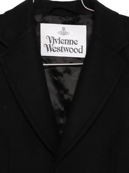 Μάλλινο παλτό Vivienne Westwood μαύρο