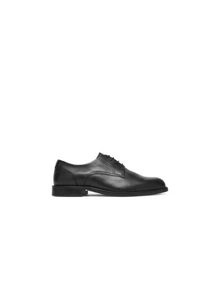 Nizki čevlji Tommy Hilfiger Corporate Dressy Lth črna